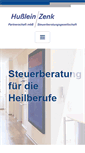 Mobile Screenshot of husslein-zenk.de